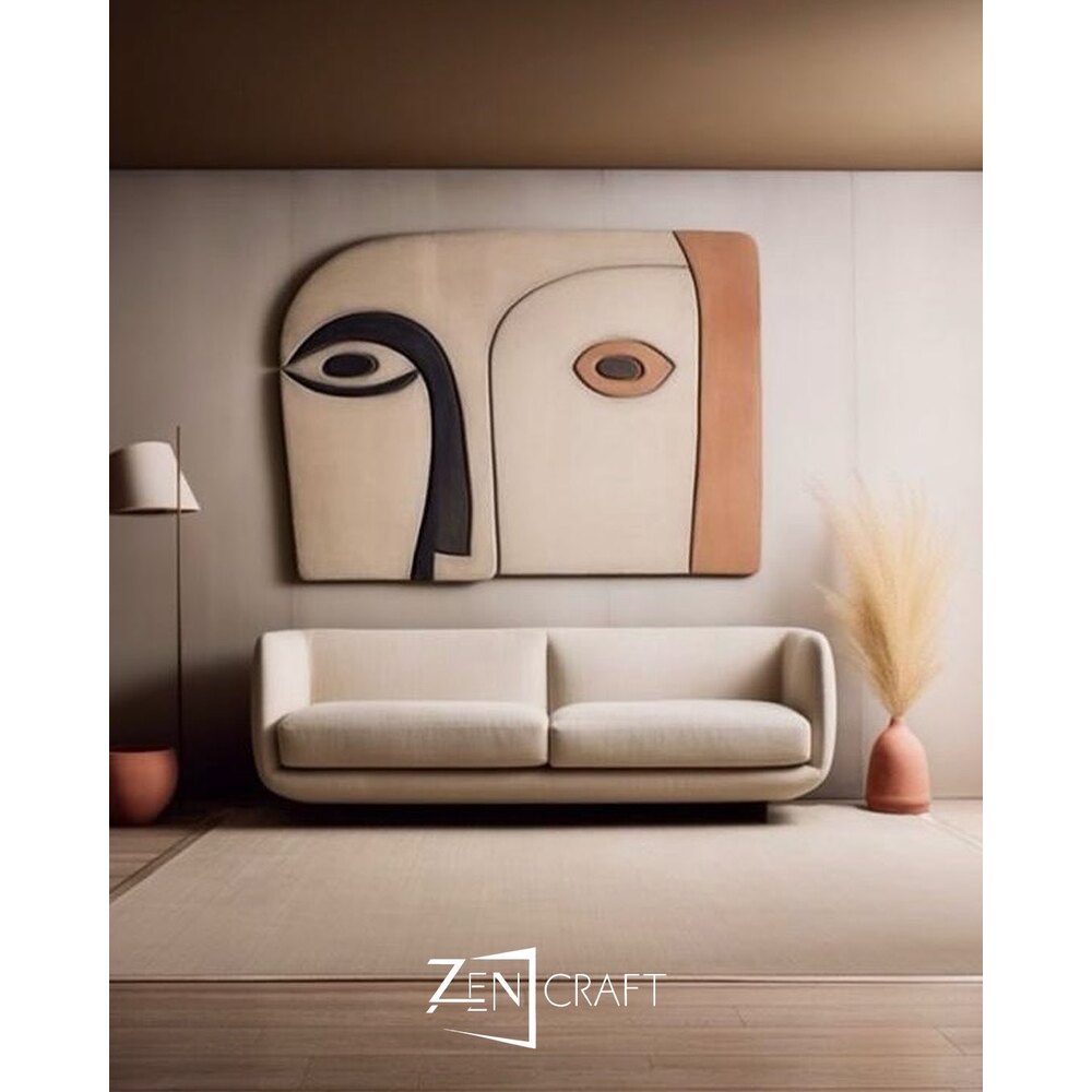 Sade Yüz 3 Boyutlu Minimalist Soyut Tablo ||| SYT-0013 Sade Yüz 3 Boyutlu Minimalist Soyut Tablo ||| SYT-0013