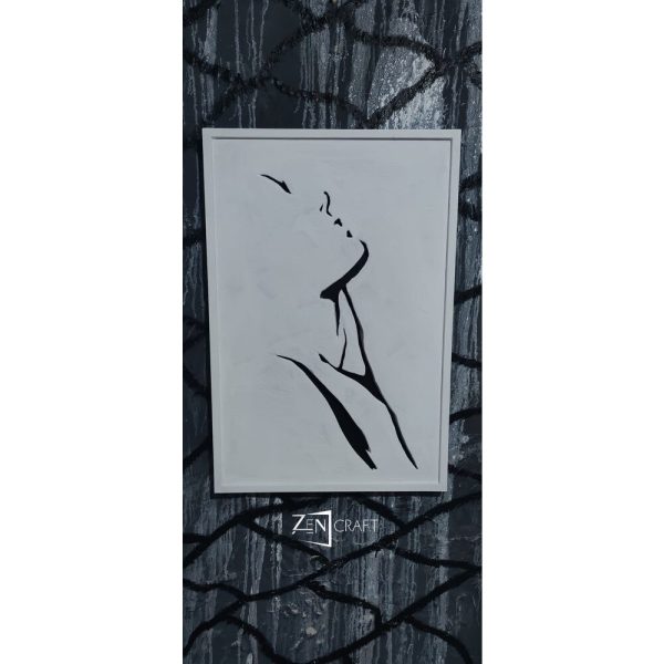 zenncraftt_207a7146e5ac15e365920477631090a9 Derinlikte Yansıma 3 Boyutlu Minimalist Siyah–Beyaz Siluet Tablo ||| MNM-0019