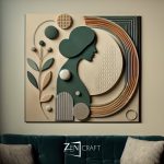 Doğanın Silueti 3 Boyutlu Minimalist Soyut Figür Tablo ||| SYT-0020