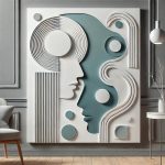 Yansımalar 3 Boyutlu Minimalist Modern Tablo ||| BYK-0007