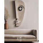 Sessiz İzleyici 3 Boyutlu Minimalist Soyut Yüz Tablo ||| SYT-0009