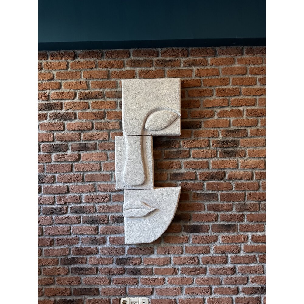 Dingin Bakışlar 3 Boyutlu Minimalist Soyut Yüz Tablo ||| SYT-0022 Dingin Bakışlar 3 Boyutlu Minimalist Soyut Yüz Tablo ||| SYT-0022