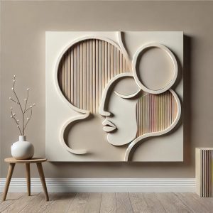Sessiz Melodi 3 Boyutlu Minimalist Modern Tablo ||| SYT-0008 - Görsel 1