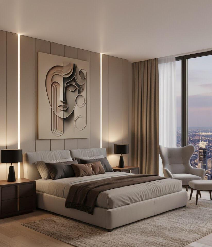 bej ve krem dekoratif tablolar 1