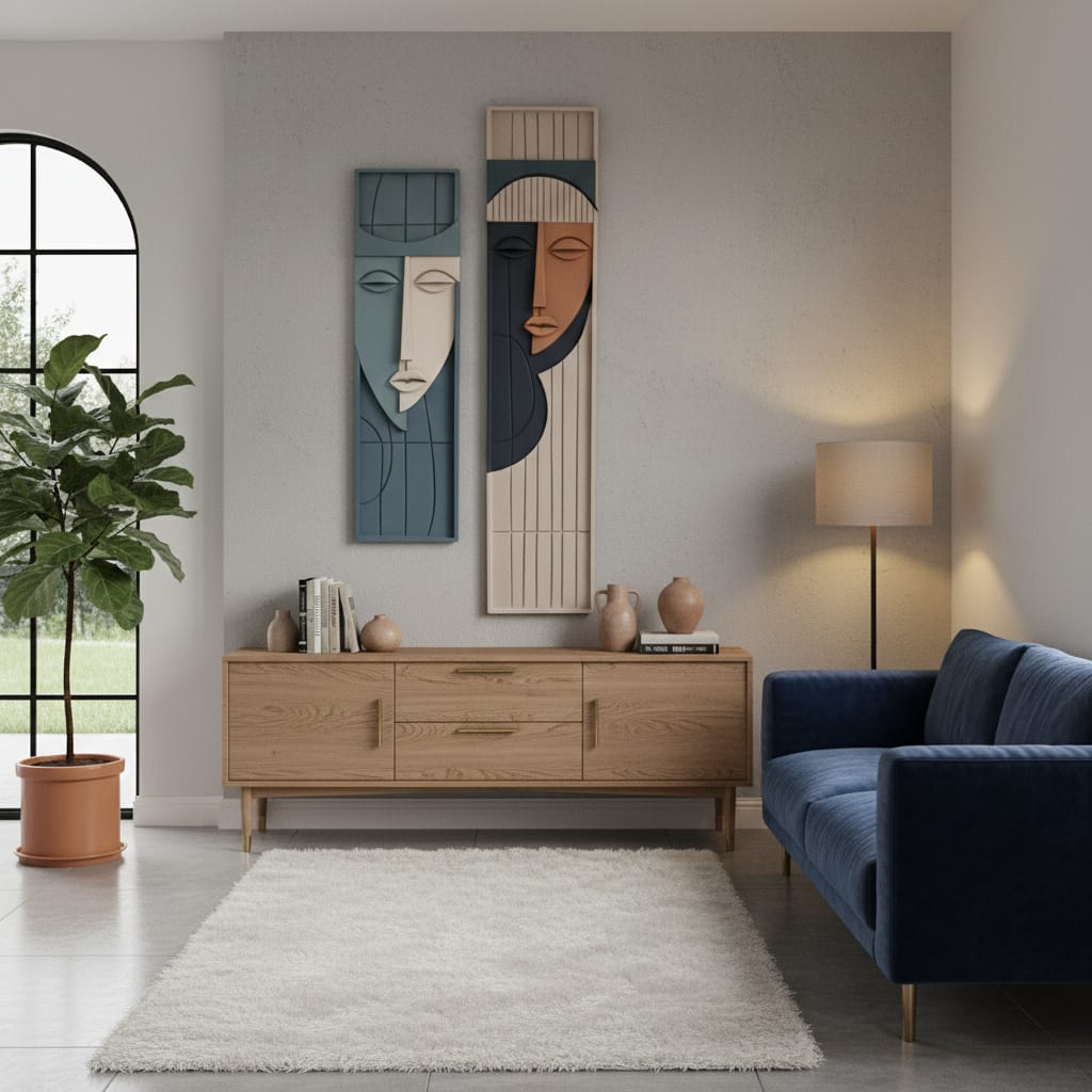 dokulu duvar sanati 5