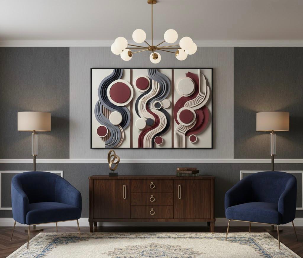 geometrik rolyef tablo 3