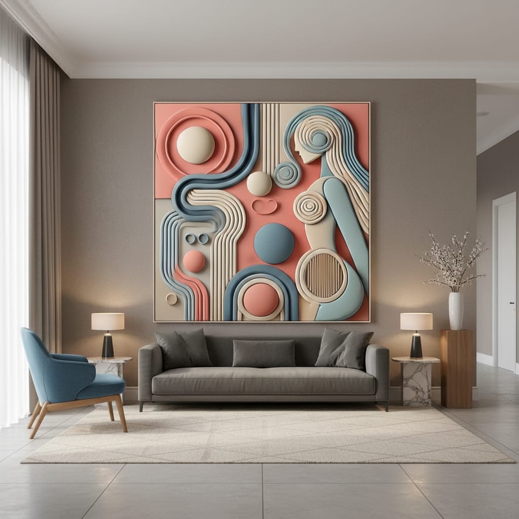 kubizm etkili 3d tablolar 1