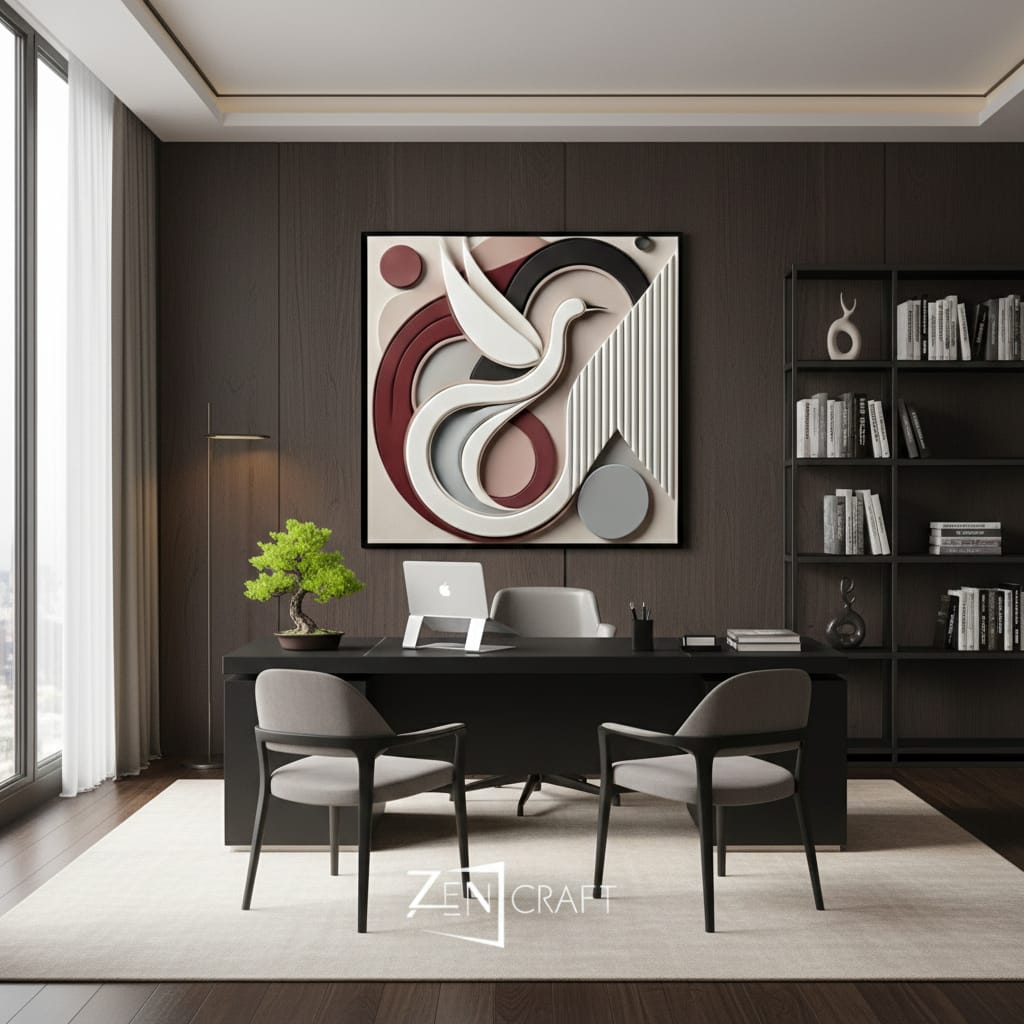 kum dokulu soyut tablolar 2