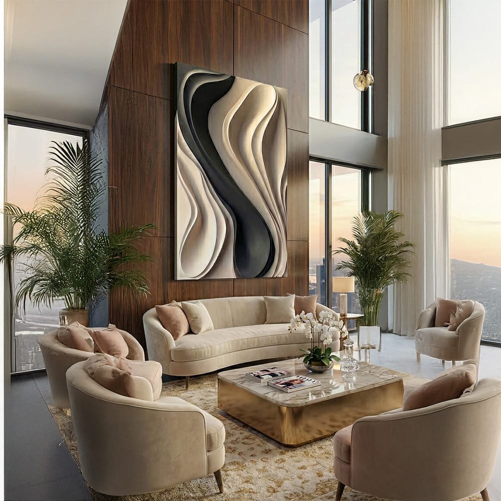 mat siyah kabartma tablolar 1