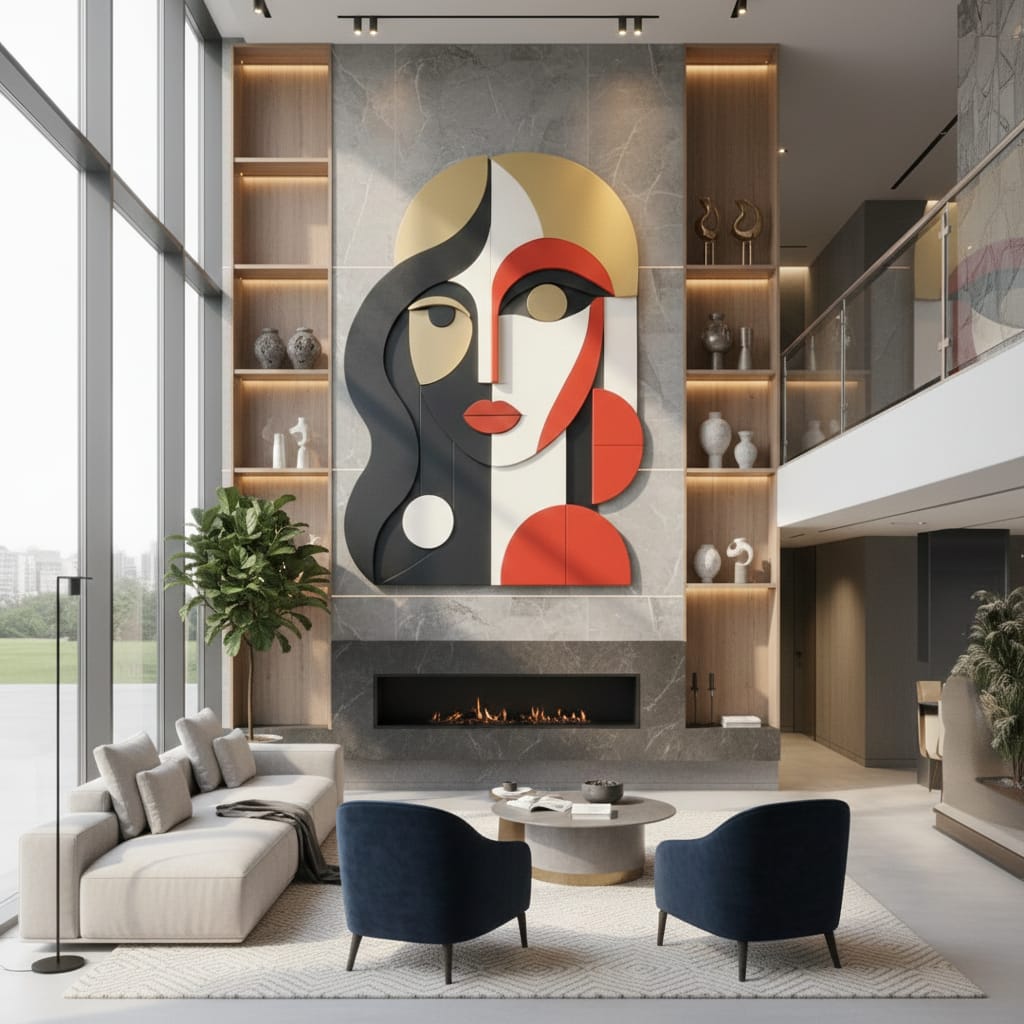 puruzlu yuzey duvar sanati 1