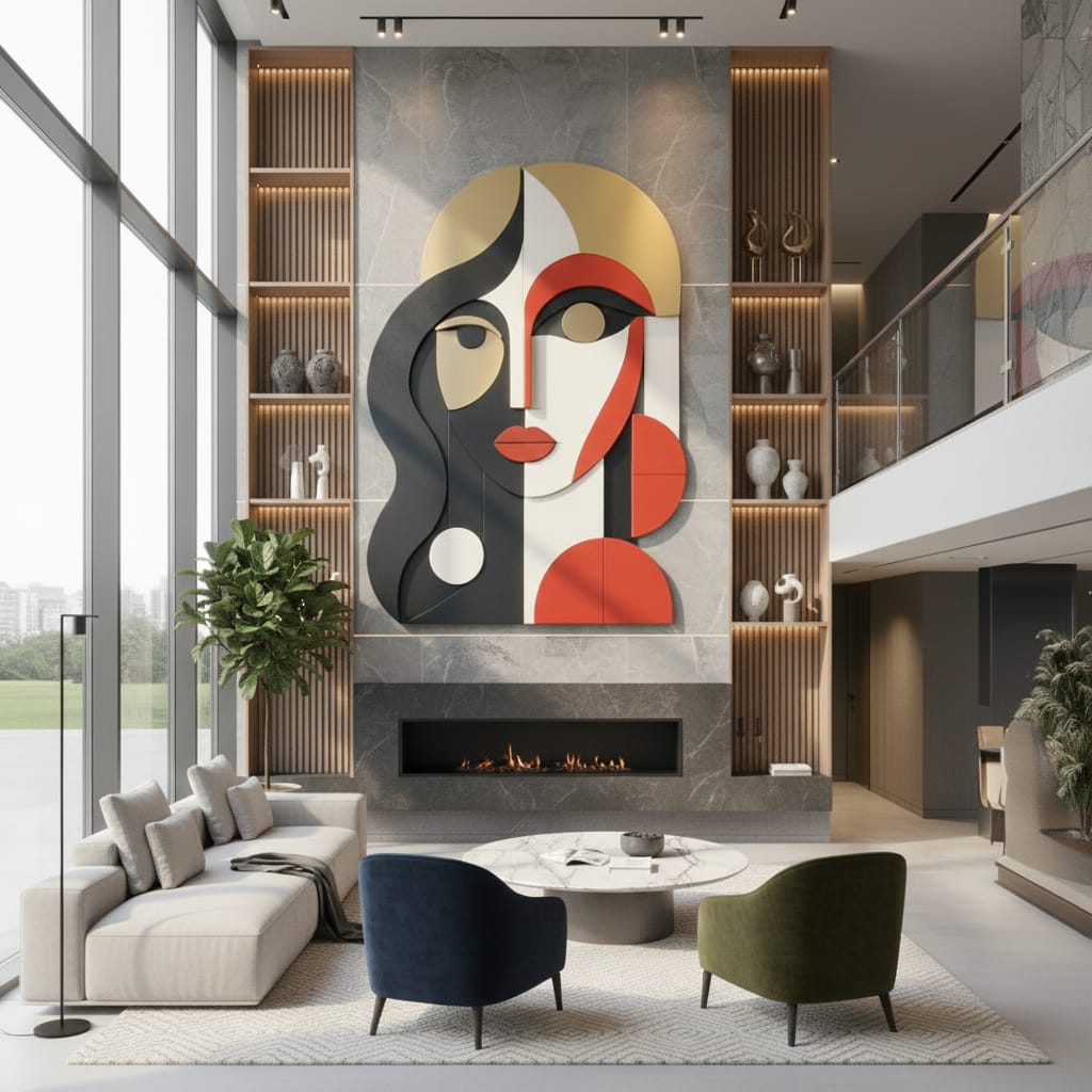 soyut kadin yuzu tablo 1